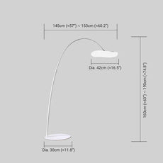 Weiß Stehleuchte für Wohnzimmer