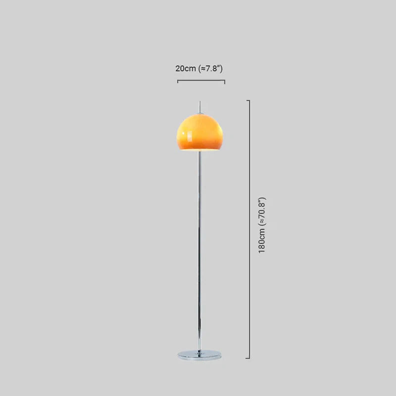 LED Orange Stehlampe passend für Wohnzimmer