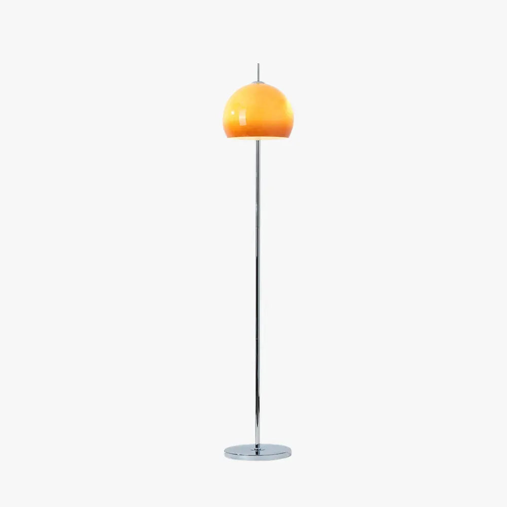 Orange Stehlampe passend für Wohnzimmer