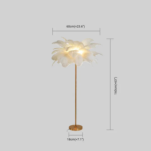 Metall Stehlampe passend für Wohnzimmer