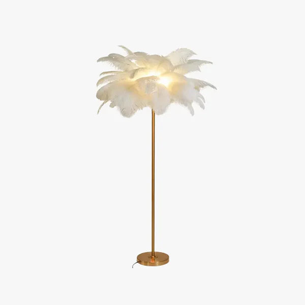 Weiße Stehlampe passend für Wohnzimmer