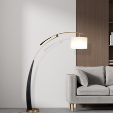 Modern Stehleuchte LED Metall Zylindrisch Weiß Wohnzimmer