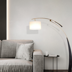 Modern Stehleuchte LED Metall Zylindrisch Weiß Wohnzimmer