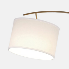 Modern Stehleuchte LED Metall Zylindrisch Weiß Wohnzimmer