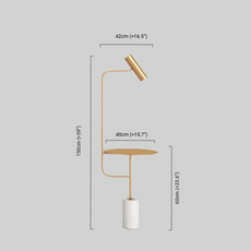 Art Deco Stehlampe Schwarz/Gold Marmor Hardware Wohnzimmer