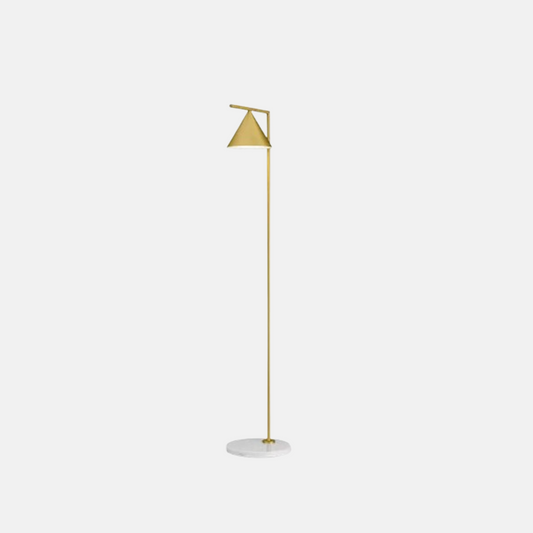 Modern Stehlampe LED Linear Gold Metall Wohnzimmer