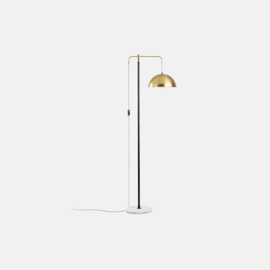 Modern Stehlampe LED Kappenförmig Gold  Metall/Marmor Wohnzimmer
