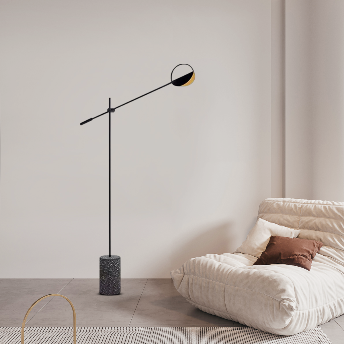 Minimalistisch Stehleuchte LED im Wohnzimmer