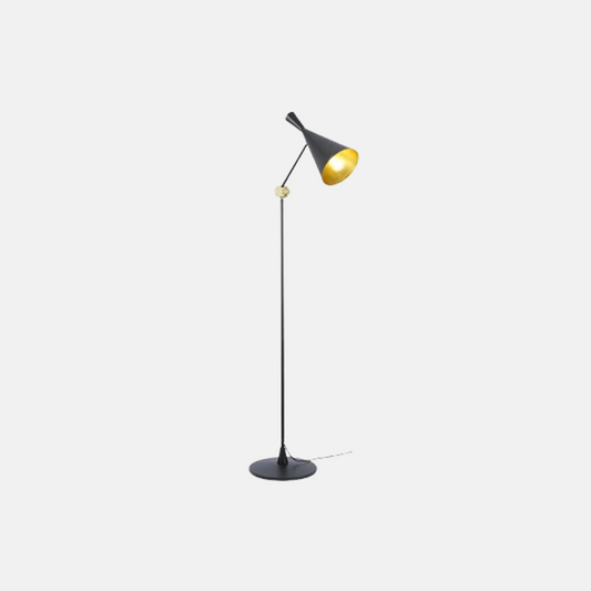 Modern Stehlampe LED Trichter Schwarz Metall Wohnzimmer