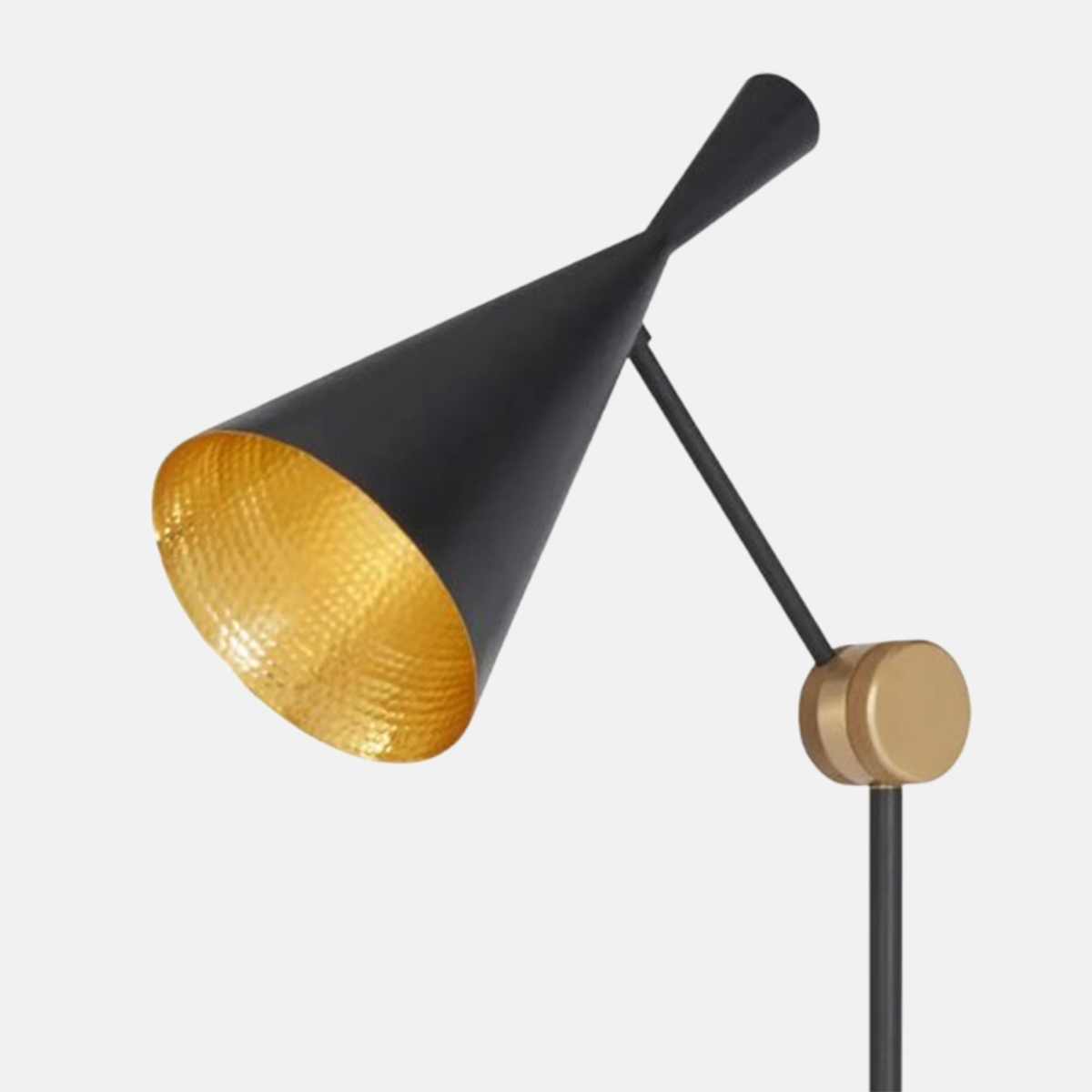 Modern Stehlampe LED Trichter Schwarz Metall Wohnzimmer