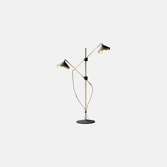 Modern  Stehlampe LED Linear Schwarz Metall Wohnzimmer