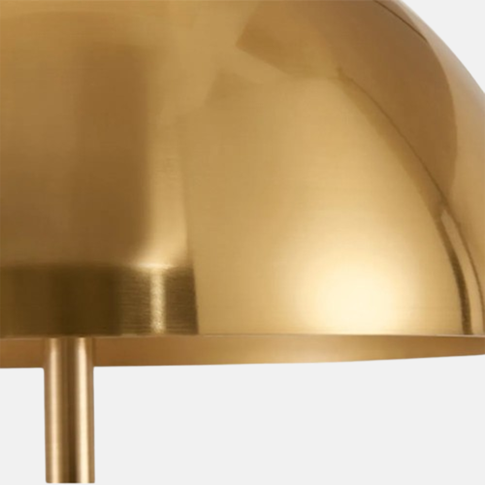 Vintage Stehleuchte LED Metall Schüssel Schwarz/Gold  Wohnzimmer