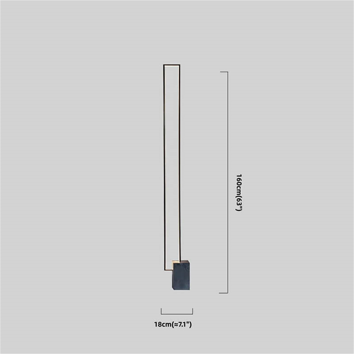Klassische Stehlampe Schwarz Metall Linear Wohnzimmer