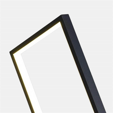 Klassische Stehlampe Schwarz Metall Linear Wohnzimmer