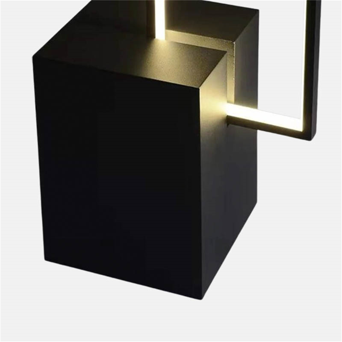 Klassische Stehlampe Schwarz Metall Linear Wohnzimmer