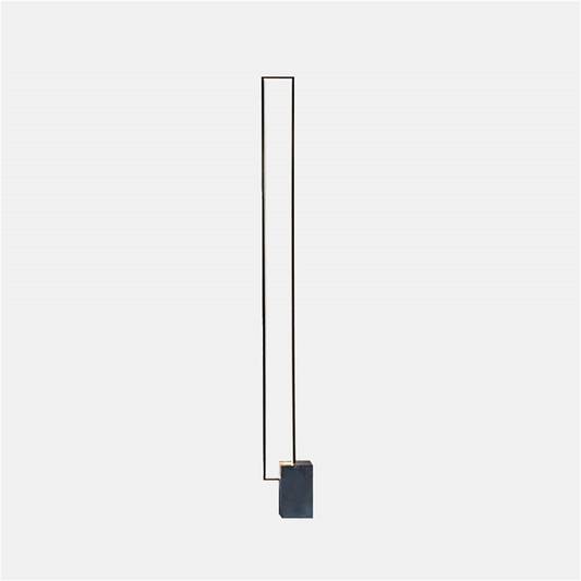 Klassische Stehlampe Schwarz Metall Linear Wohnzimmer