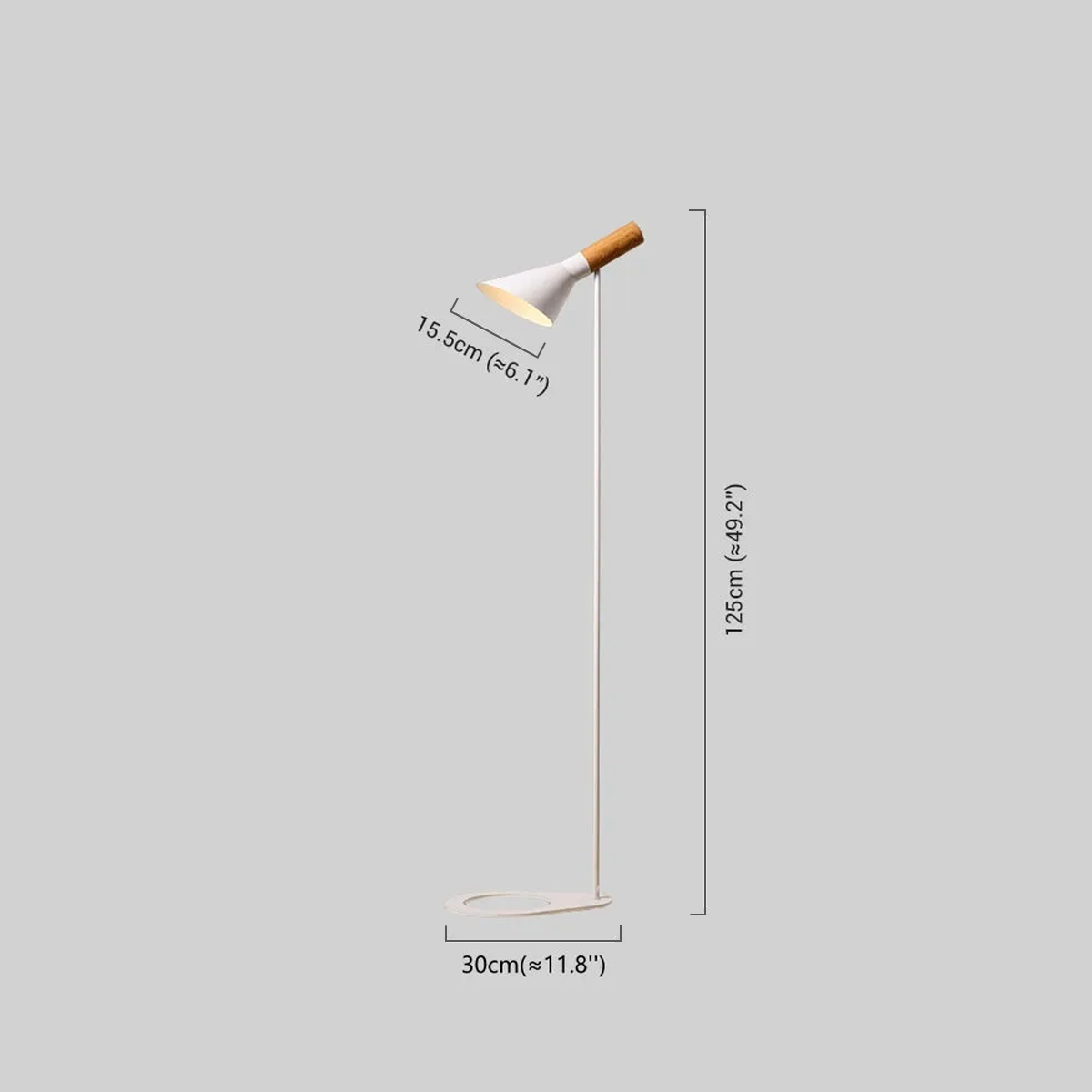 Moderne Stehlampe LED kappenförmig Metall Wohnzimmer