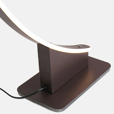 Moderne Stehleuchte Schwarz Metall Silikon Linear Wohnzimmer