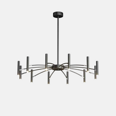 Modern Kronleuchter LED Dendritisch Schwarz Metall 