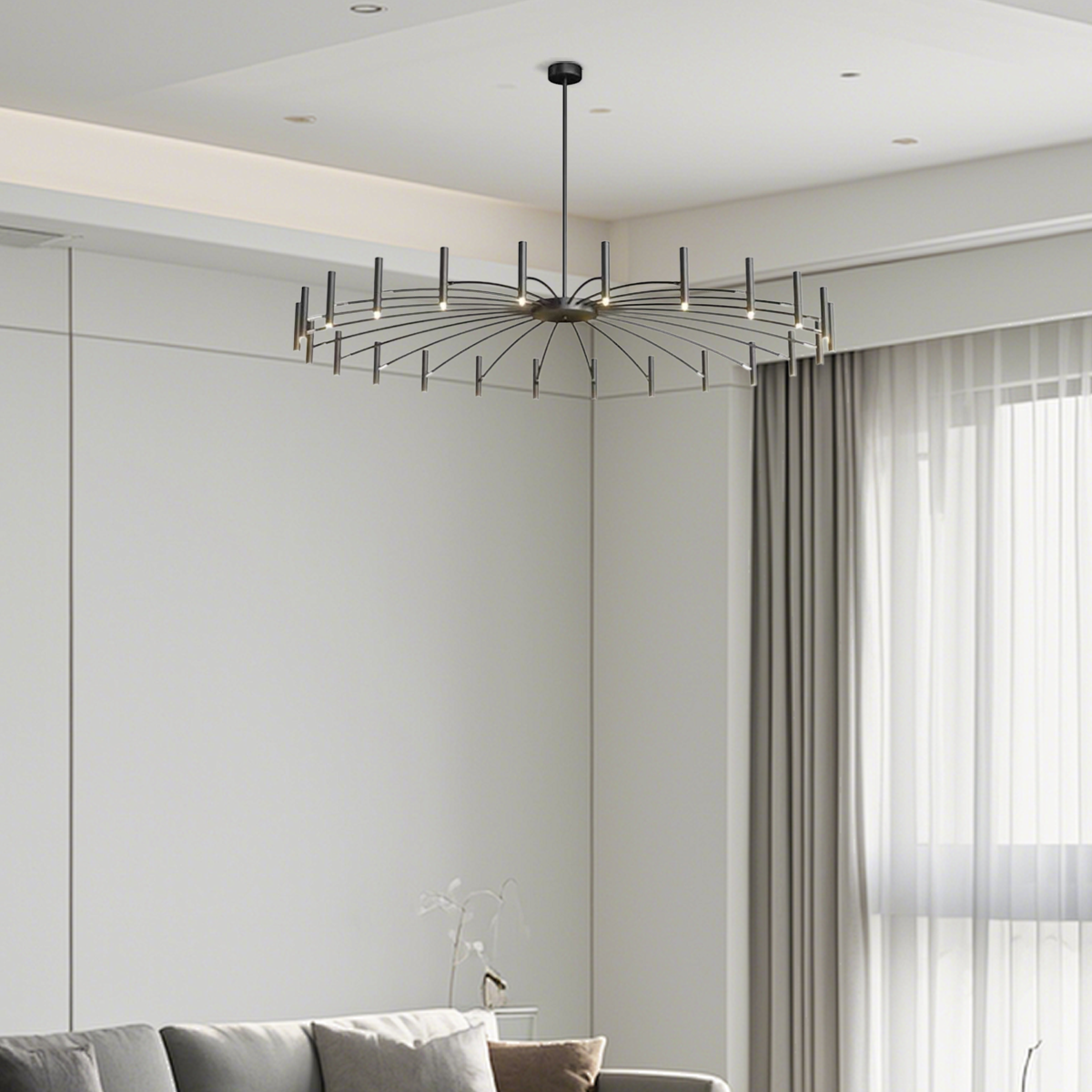Modern Kronleuchter LED Dendritisch Schwarz - Zeitlos und elegant
