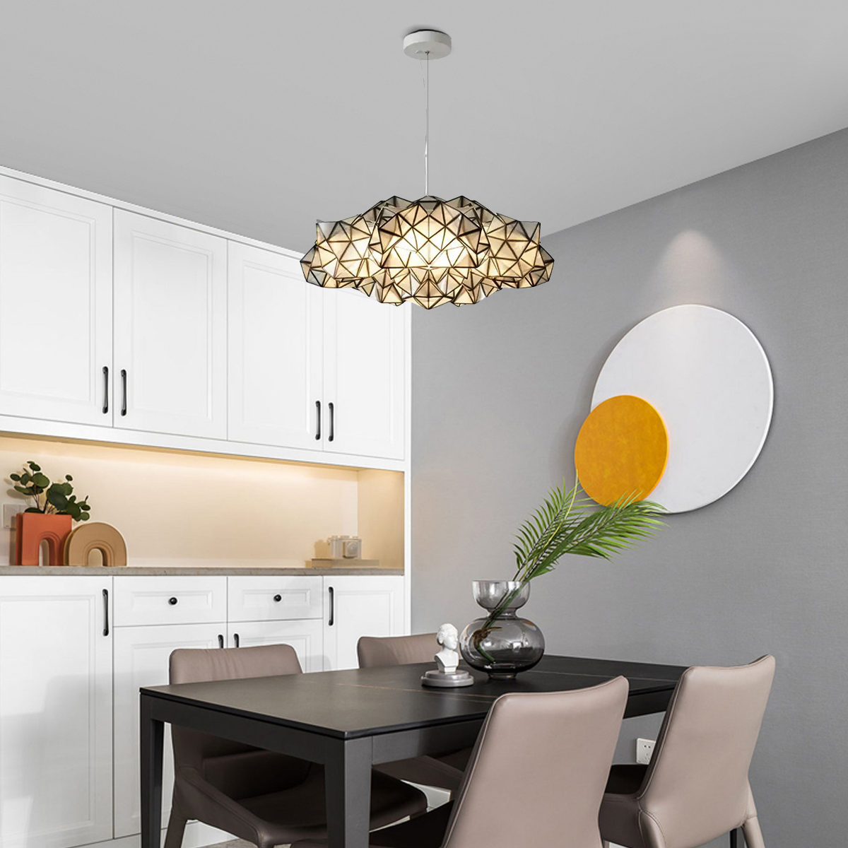 Art Deco Pendelleuchte/Deckenleuchte LED Geometrisch Metall Schlafzimmer