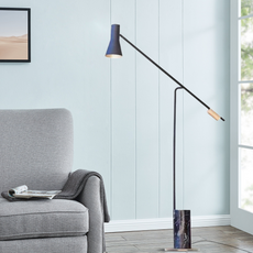 Nordic Stehlampe LED Marmor Konisch Schwarz Wohnzimmer