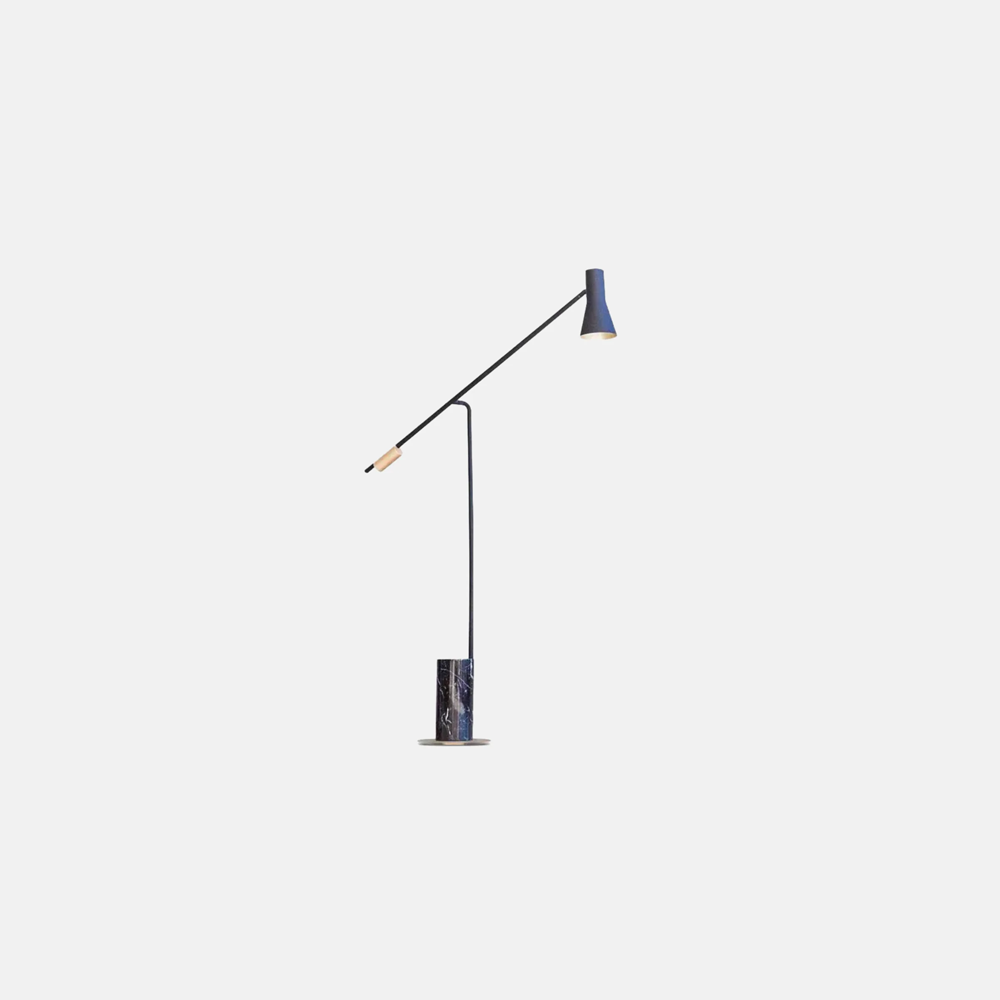 Nordic Stehlampe LED Marmor Konisch Schwarz Wohnzimmer