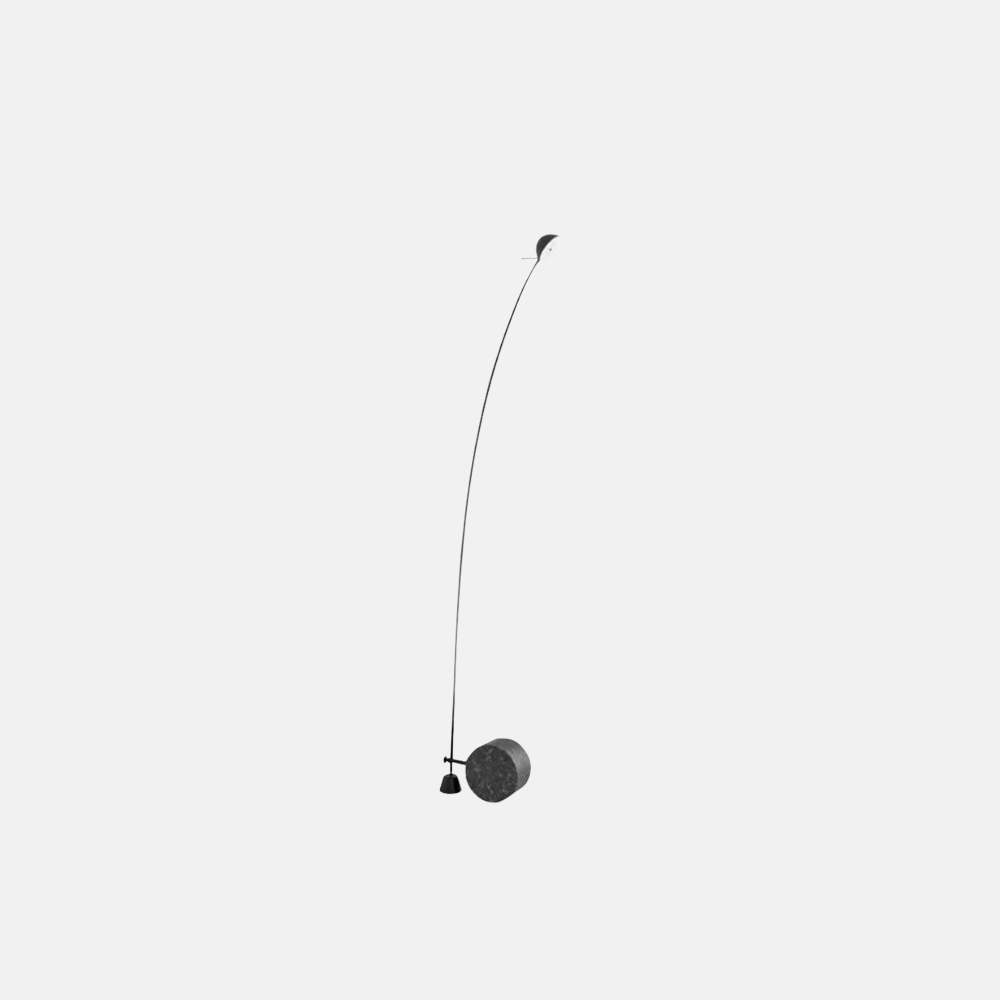 Minimalistisch Stehleuchte LED  Linear Schwarz Metall/Marmor Wohnzimmer
