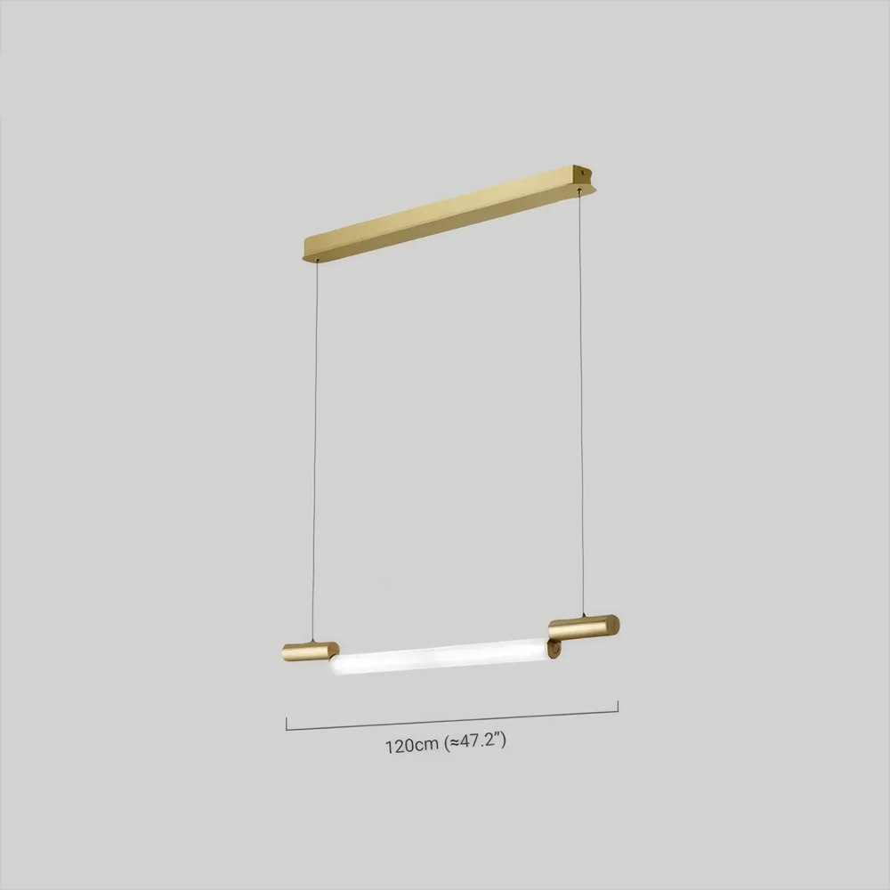 Modern  Pendelleuchte LED Zylindrisch Gold Metall Acryl Esstisch