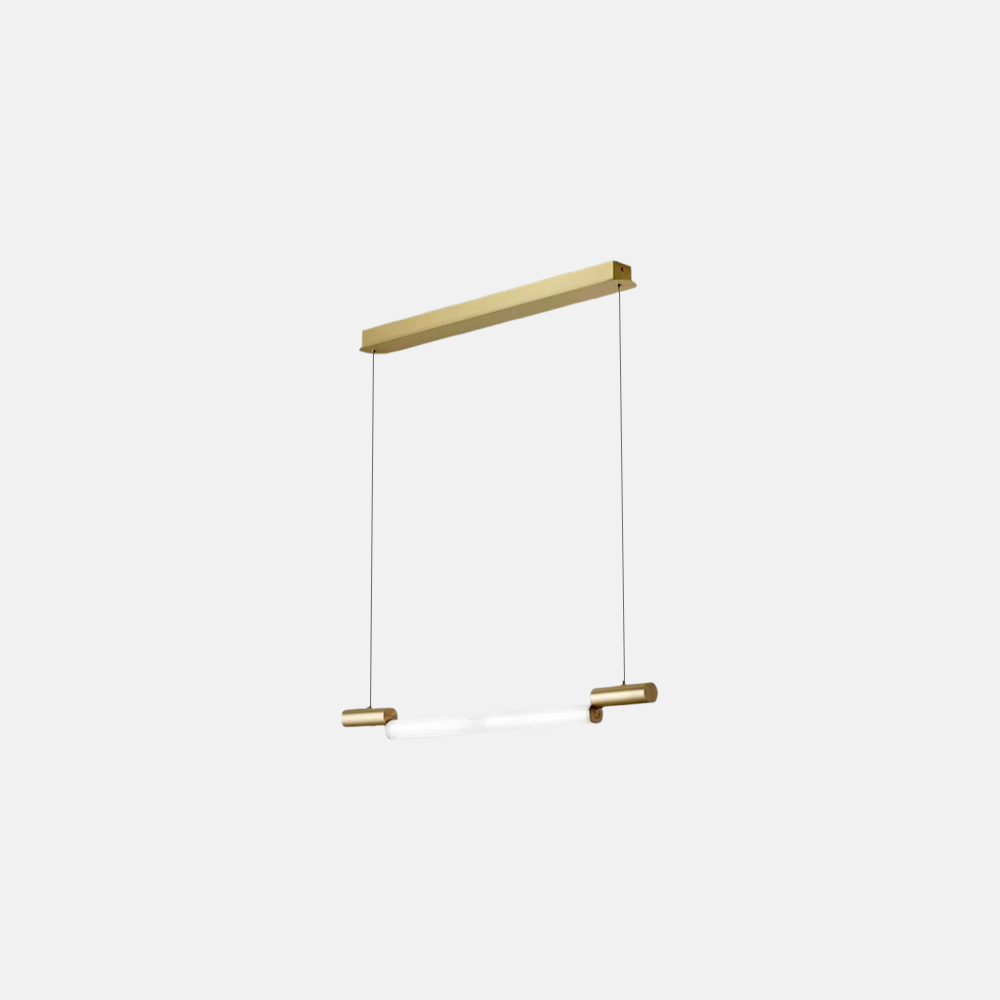 Modern  Pendelleuchte LED Zylindrisch Gold Metall Acryl Esstisch