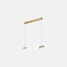 Modern  Pendelleuchte LED Zylindrisch Gold Metall Acryl Esstisch