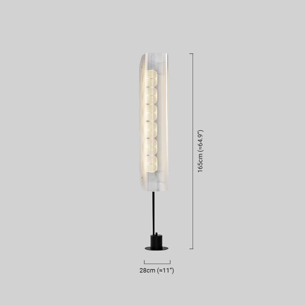 Modern Stehleuchte LED  Metall Acryl Weiß Wohnzimmer