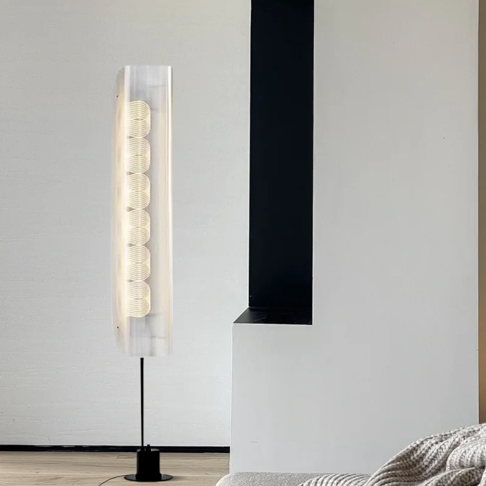 Modern Stehleuchte LED  Metall Acryl Weiß Wohnzimmer