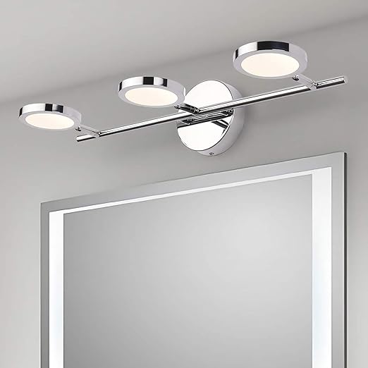 Modern Wandlampe Metall Silber Badezimmer
