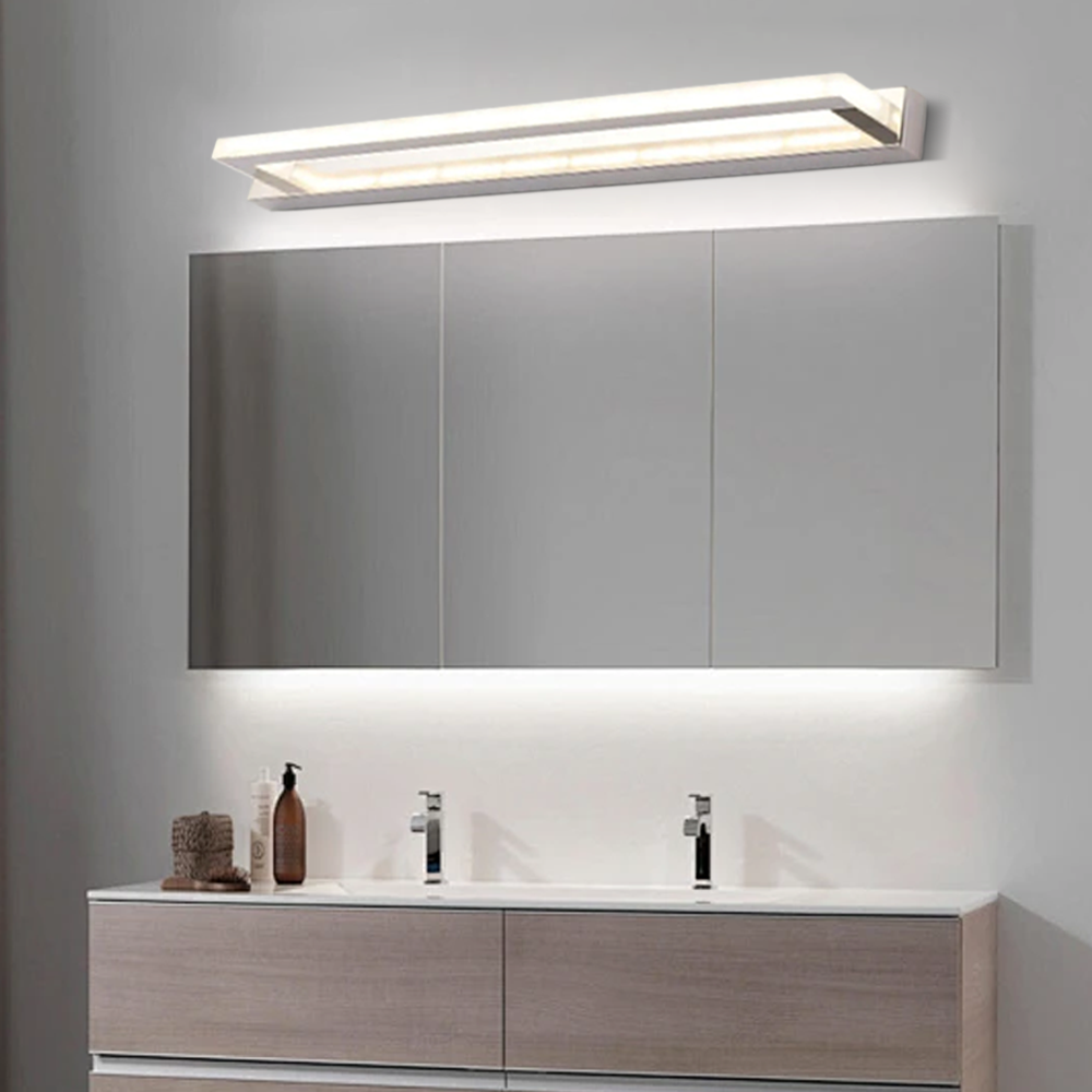 Moderne Rechteckig Wandleuchte/Spiegelleuchte LED Weiß Badezimmer