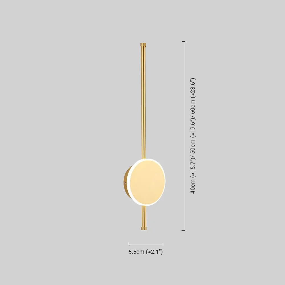 Weiße LED-Wandlampe mit linearem Design fürs Badezimmer