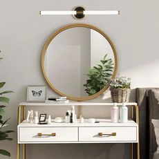 Moderne Wandleuchte/Spiegelleuchte LED Metall Schwarz Badezimmer