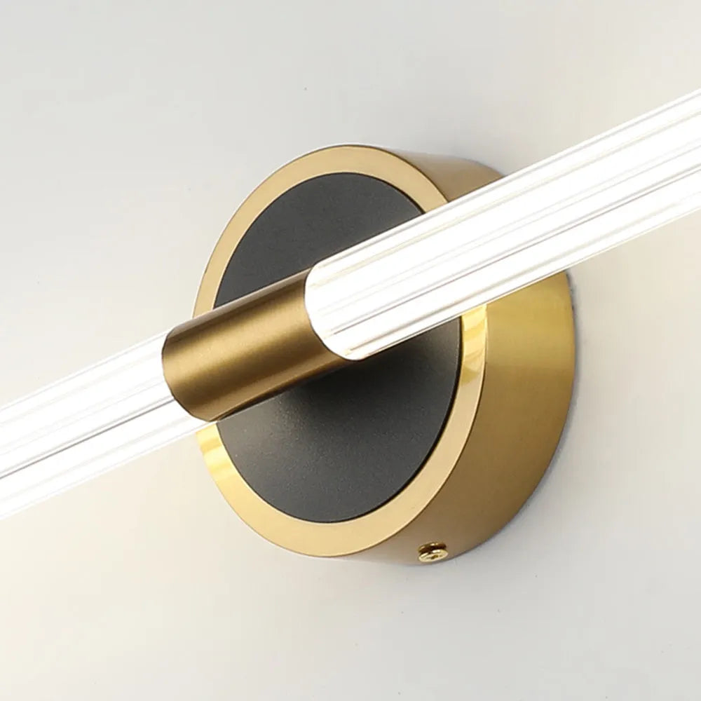 Moderne Wandleuchte/Spiegelleuchte LED Metall Schwarz Badezimmer