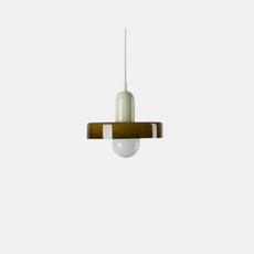 Morandi Glas Kapsel Weiß Pendelleuchte Wohnzimmer