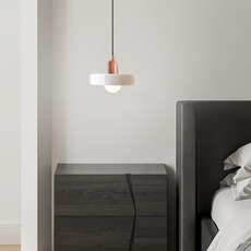 Morandi Glas Kapsel Weiß Pendelleuchte Wohnzimmer