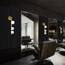 Minimalistisch Wandlampe Metall Gold Wohnzimmer