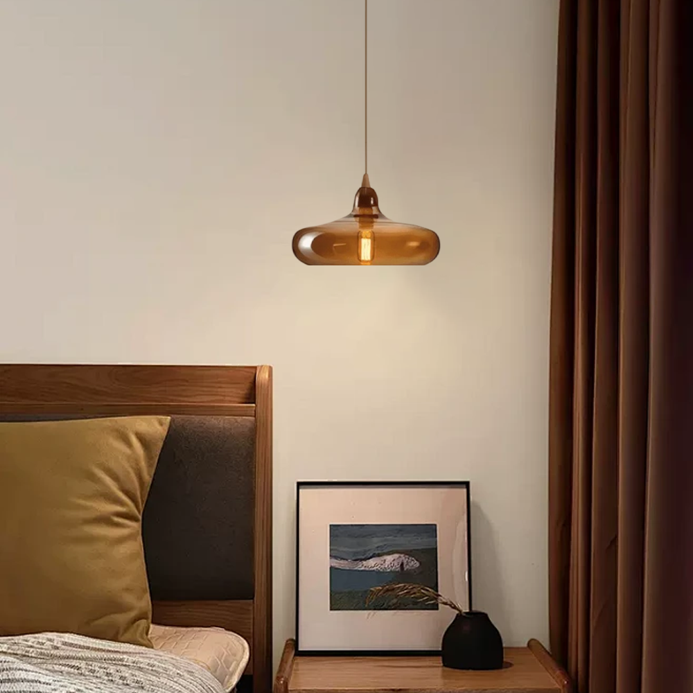 Braun Pendelleuchte für Schlafzimmer