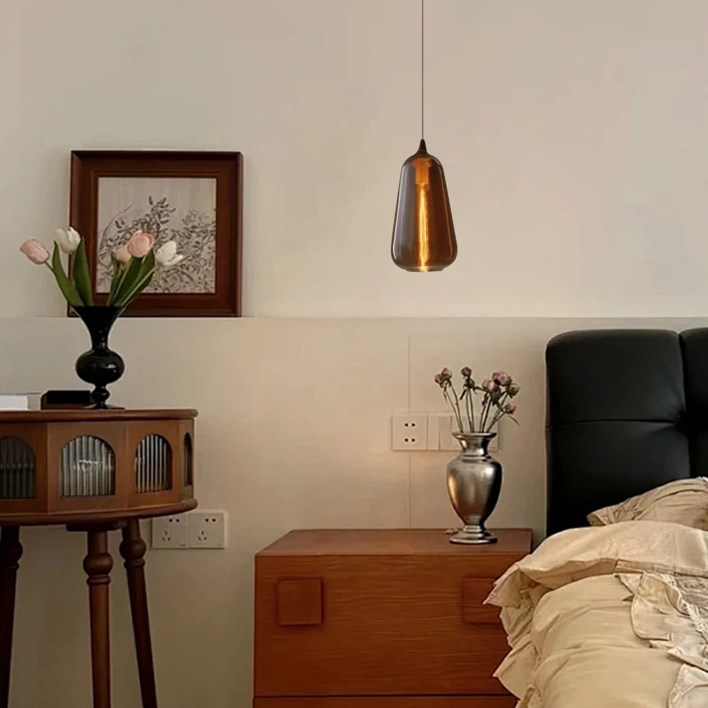 Braun Pendelleuchte für Schlafzimmer