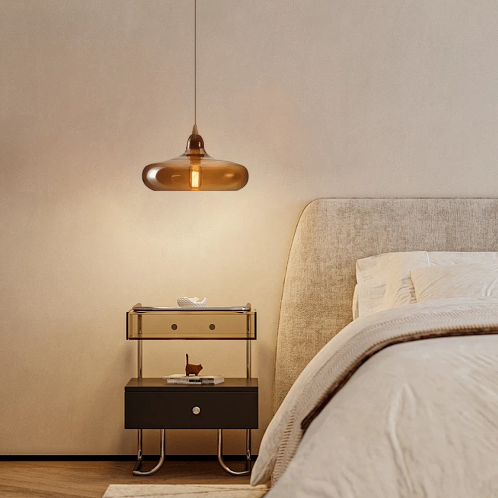 Glas Pendelleuchte für Schlafzimmer