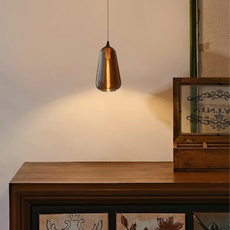 Glas Braun Pendelleuchte für Schlafzimmer
