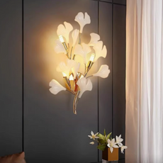 Designer Wandlampe Keramik Weiß Schlafzimmer