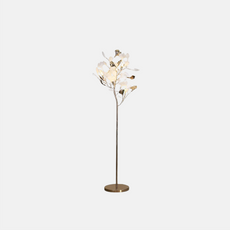Art Deco Stehlampe Keramik Gold Dendritisch Schlafzimmer