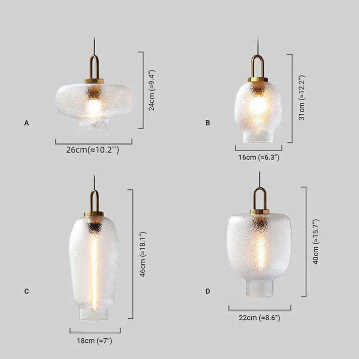 Modern Pendelleuchte Metall Glas Klar Wohnzimmer