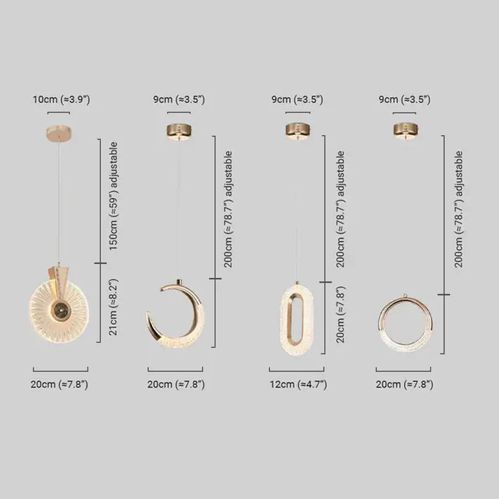 Modern Pendelleuchte Acryl Weiß Wohnzimmer