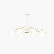 Modern Kronleuchter LED Metall Dendritisch Weiß Wohnzimmer